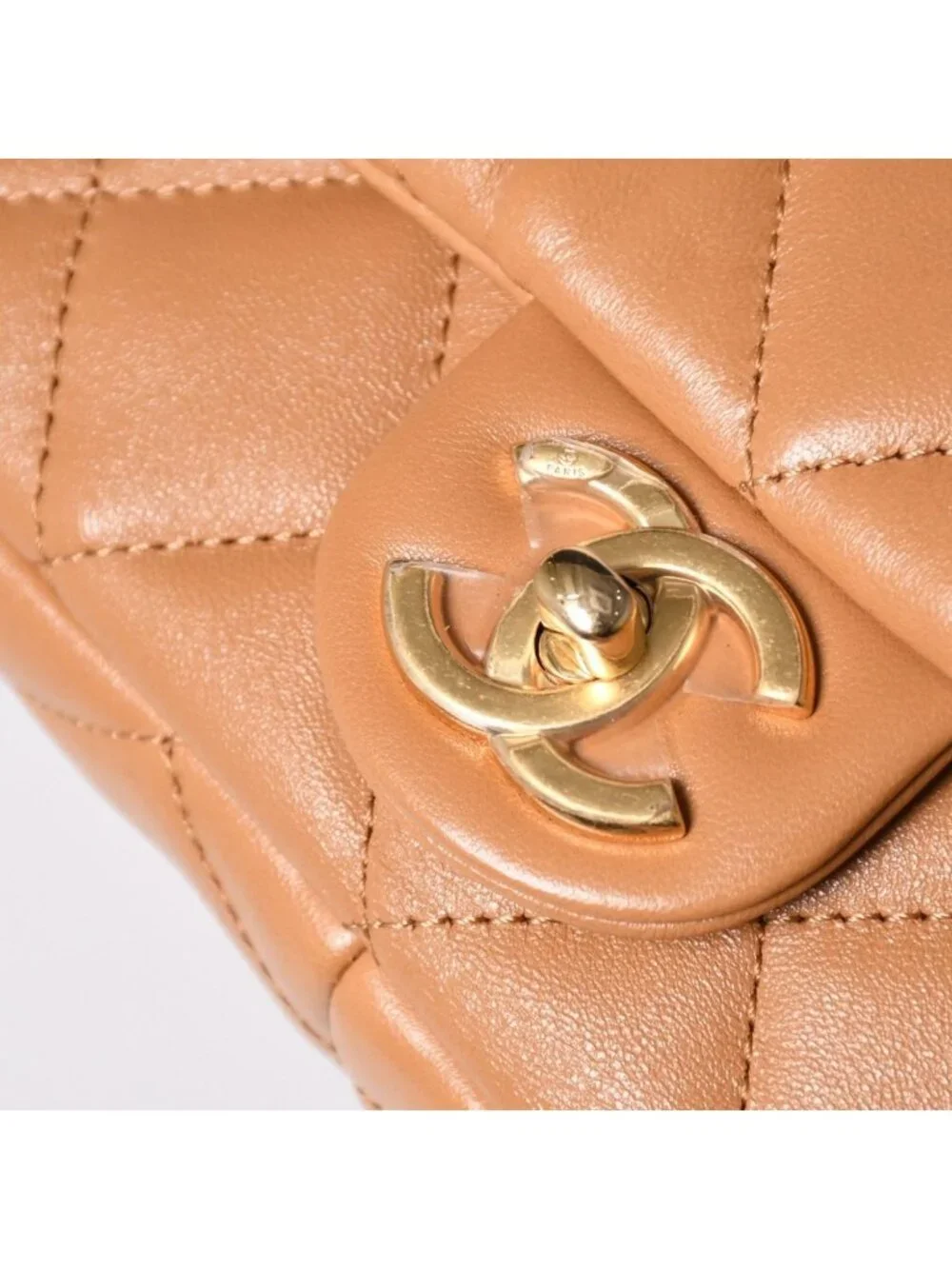 Chanel Quilted 20 Chain Bag Base CC Logo Shiny Lambskin